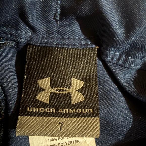Under Armour Kids Navy Blue Shorts - Picture 2 of 2